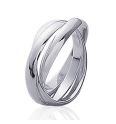 Bague argent massif 925 rhodié