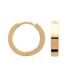 Créoles plaqué or 750 3 microns