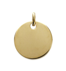 Pendentif plaqué or 750 3 microns