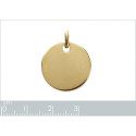Pendentif plaqué or 750 3 microns
