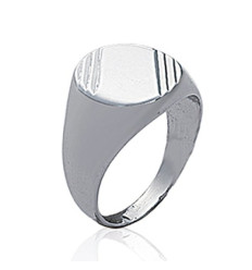 Bague argent massif 925 rhodié