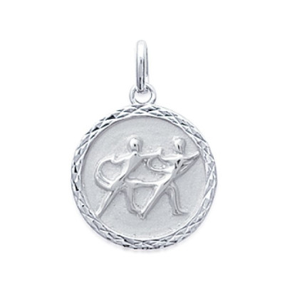 Pendentif argent massif 925 rhodié