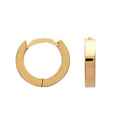 Créoles plaqué or 750 3 microns