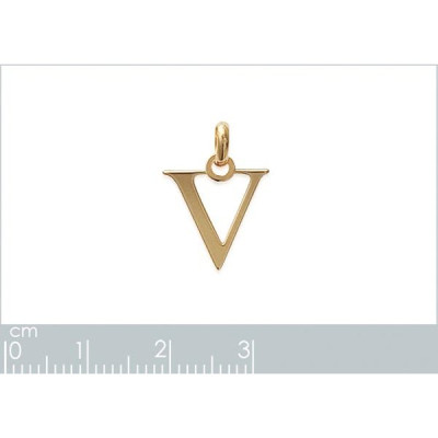 Pendentif plaqué or 750 3 microns