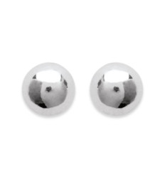 Boucles d'oreilles 2 mm clous tiges puces boules - Louise - argent massif 925