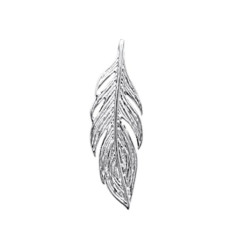 Pendentif argent massif 925 rhodié