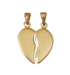 Pendentif plaqué or 750 3 microns