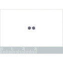 Boucles d'oreilles tige puces clous 2 mm - Rita - argent massif - cristal violet