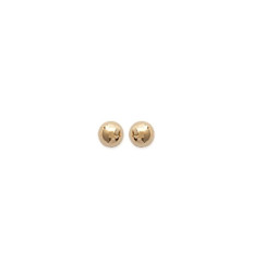 Boucles d'oreilles puces boules 3 mm plaqué or jaune 750