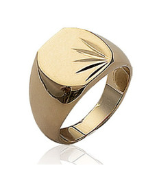 Bague plaqué or 750 3 microns