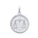 Pendentif argent massif 925 rhodié