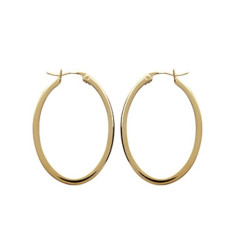 Créoles plaqué or 750 3 microns