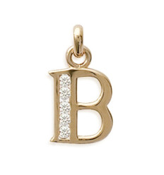 Pendentif plaqué or 750 3 microns et oxyde de zirconium