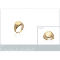 Bague plaqué or 750 3 microns
