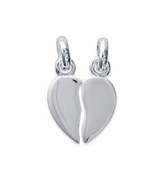 Pendentif argent massif 925 rhodié