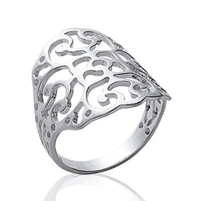 Bague argent massif 925 rhodié