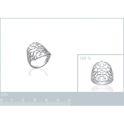 Bague argent massif 925 rhodié