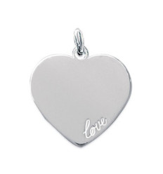 Pendentif argent massif 925 rhodié