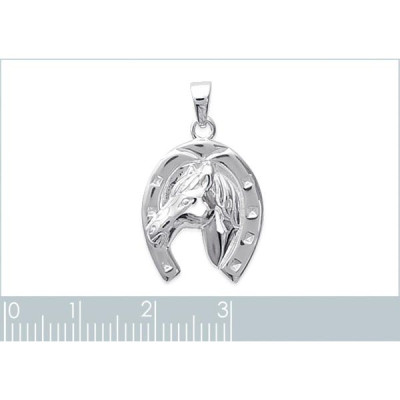 Pendentif argent massif 925 rhodié