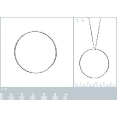 Pendentif argent massif 925 rhodié