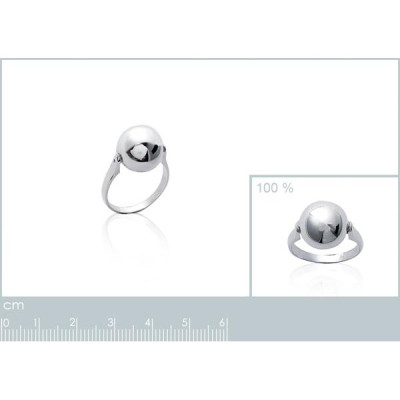 Bague argent massif 925 rhodié