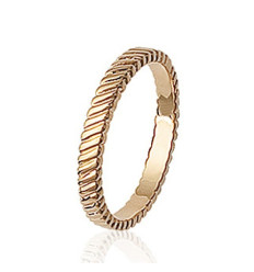Bague plaqué or 750 3 microns