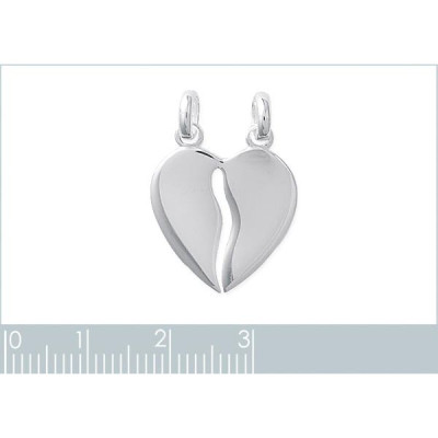 Pendentif argent massif 925 rhodié