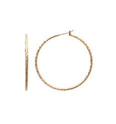 Créoles plaqué or 750 3 microns