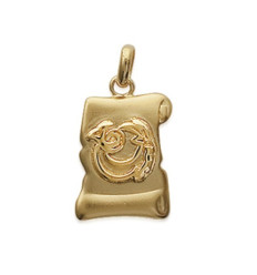Pendentif plaqué or 750 3 microns