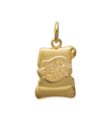 Pendentif plaqué or 750 3 microns