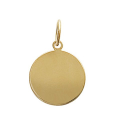 Pendentif plaqué or 750 3 microns