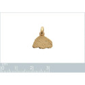 Pendentif plaqué or 750 3 microns