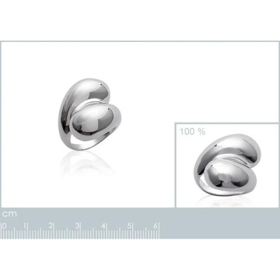 Bague argent massif 925 rhodié
