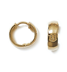 Créoles plaqué or 750 3 microns