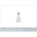Pendentif argent massif 925 et oxyde de zirconium