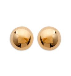 Boucles d'oreilles plaqué or 750 puces boules 4mm