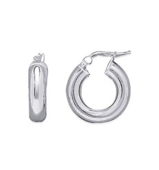 Créoles argent 925 rhodié