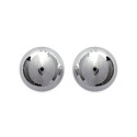 Boucles d'oreilles 12 mm clous tiges puces boules - Olivia - argent massif 925