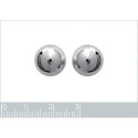 Boucles d'oreilles 12 mm clous tiges puces boules - Olivia - argent massif 925