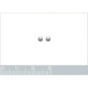 Boucles d'oreilles 3 mm clous tiges puces boules - Agathe - argent massif 925