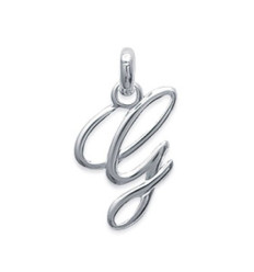 Pendentif argent massif 925 rhodié