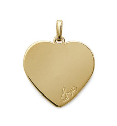 Pendentif plaqué or 750 3 microns