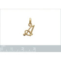Pendentif plaqué or 750 3 microns