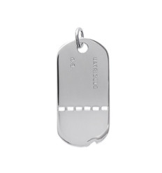Pendentif argent massif 925 rhodié