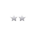 Boucles d'oreilles puces clous étoiles 5 mm - Bonnie - argent massif 925 rhodié