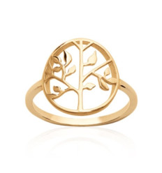 Bague plaqué or 750 3 microns