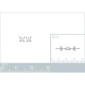 Puces d'oreilles 3 mm - Anya - argent massif 925 rhodié - zirconium transparent