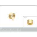 Bague plaqué or 750 3 microns