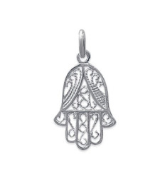 Pendentif argent massif 925 rhodié