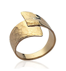 Bague plaqué or 750 3 microns